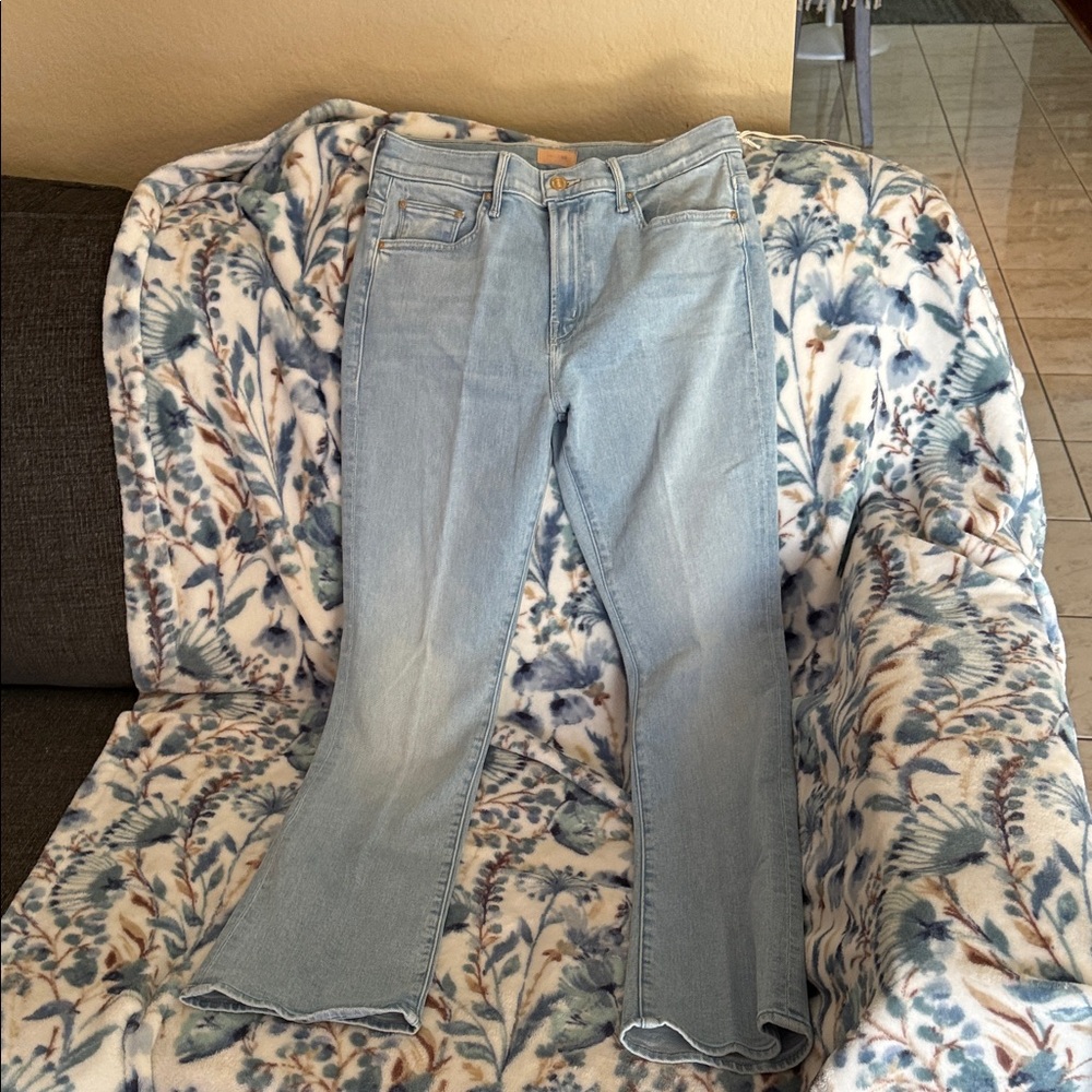 MOTHER Light Blue Flare Jeans